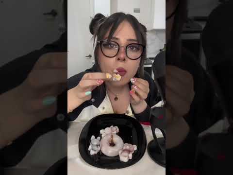 Probando dulces de cera 💕 #asmr #mukbang #dulces #dulcesjaponeses