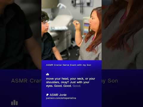 Cranial Nerve Exam with my Son #asmr #asmrvideos