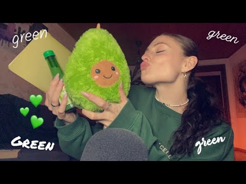 ASMR but only with green triggers💚