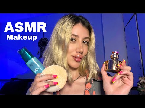 ASMR/ makeup/ منتظرم بیای آرایشت کنم / صداهای لایه ای