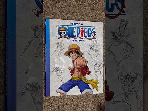 ASMR Tapping On A One Piece Coloring Book | (No Talking) #ASMR #Shorts