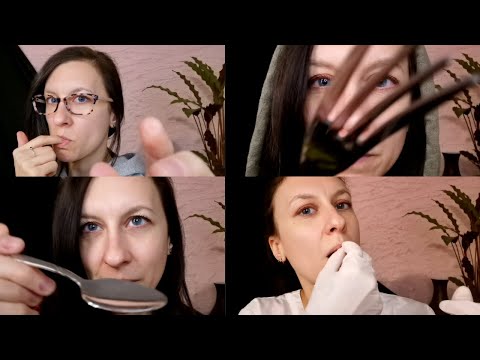 ASMR 🍴  4 Women EAT Your Face  🍴