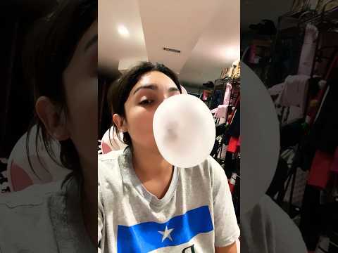 BUBBLE GUM ASMR | blowing bubble gum popping sounds with suck backs #bubblegum #bubble