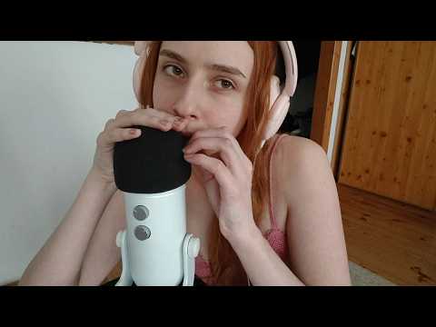Natural Nail Mic Scratching with Mouth Sounds | ASMR