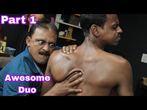 Big Eyes Barber Doing Deep Tissue Massage To Strong Wrist Barber | Deep Tissue Tok Sen ASMR Massage