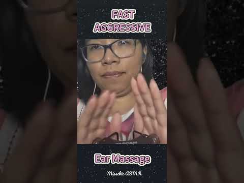 ASMR FAST AGGRESSIVE EAR MASSAGE 🤯👂 #asmrearmassage #tascamasmr #intenseasmr #asmrshorts