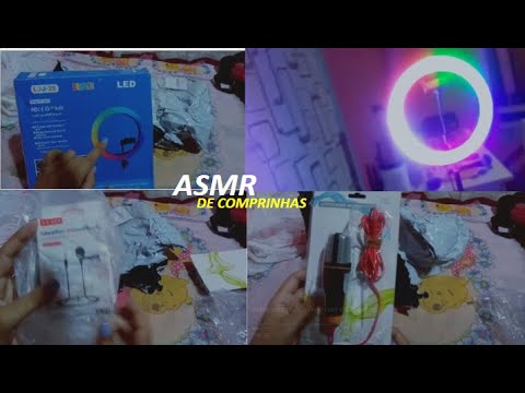 ASMR de comprinhas, muito barulhinho de embalagens e sussurros| Greiciane Relaxing