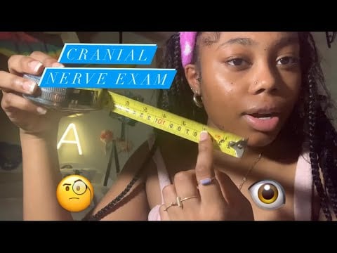 ASMR| Cranial Nerve Exam (Fast and Aggressive ASMR)🧐👁️📝