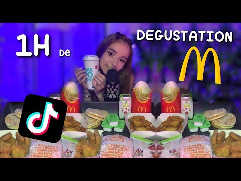 ASMR: 1H DE DEGUSTATION MAC DO (rediffusion tiktok)