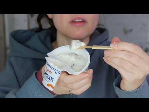 ASMR Eating Sounds Greek |  Yoghurt With Honey & Nuts | Mukbang 먹방