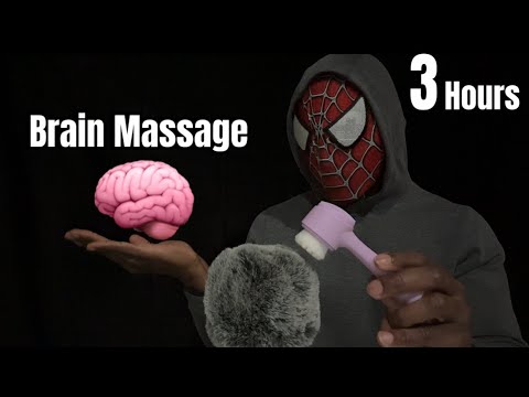 [No Talking ASMR] Deep Brain Massage & Mic Brushing 99.99% of You Will Sleep [ 3 Hours ]