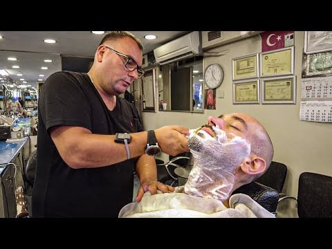 Turkish Master Barber (RIP): The LATHER King [ASMR] - Istanbul 🇹🇷
