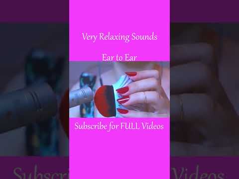 ASMR Mic Brushing ❤️ Ear to Ear #shorts