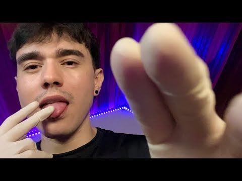 Let Me Spit Paint Your Face… Don’t Move 👄 (Gloves) ASMR 