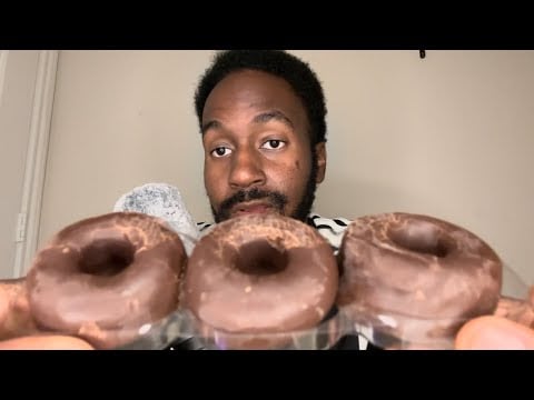 ASMR Eating CHOCOLATE DONUTS That Are Actually HEALTHY🍩