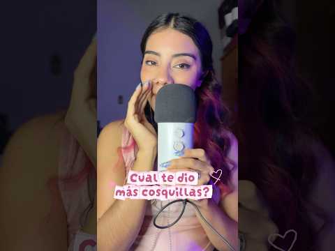 Cual de estos te dio mas cosquillas?💗 a mi el coconut 🥥 #asmr #relax #tingles #mouthwhisper #art