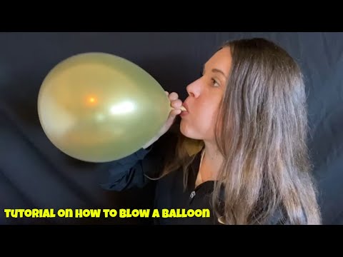 tutorial how to blow balloon step by step