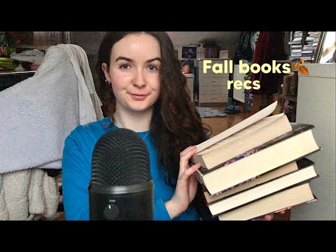 ASMR || FALL BOOK RECOMMENDATIONS🍂 (tapping, scratching, whispers)