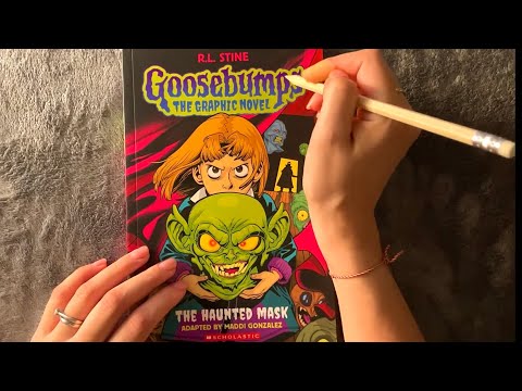 😴 ASMR - 🎃Reading you Halloween Comic Book - Clicky Whispers