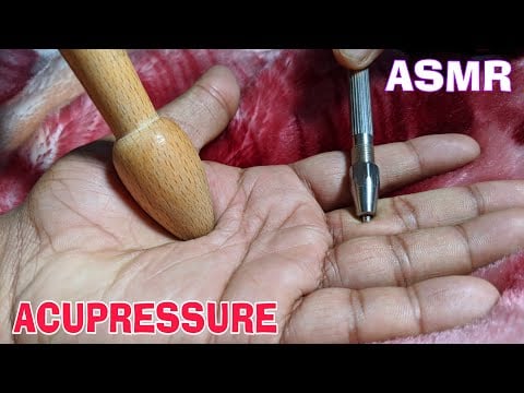 ASMR acupressure Palm of hand massage | pressure point mix instrument massage