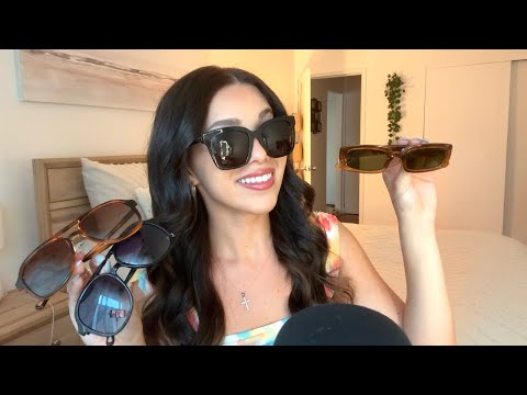 ASMR Sunglasses Collection | Pure Whispers, LOTS of Tapping 🕶️