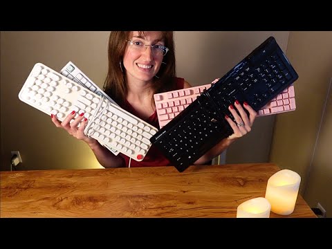 [ASMR] random facts & typing sounds (soft spoken, keyboard assortment, asmr for the background)