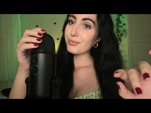 Visual ASMR ~ Touching Your Face + Hand & Mouth Sounds 🌿 #asmr 