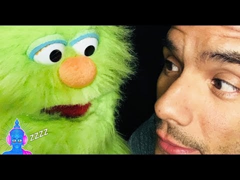 ASMR PUPPET TINGLE MONSTER / MOUTH SOUNDS & PERSONAL ATTENTION