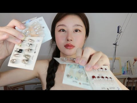 *ASMR* Be Nguyen Doing your Bride Maid Stick on Nails (VIET ACCENT)