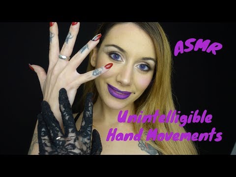 ASMR UNINTELLIGIBLE WHISPER - SOFT SPOKEN WITH HAND MOVEMENTS