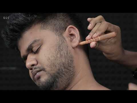Head Massage Ear Massage  Eye Massage Neck Crack Shoulder Massage  Indian Barber  3D ASMR