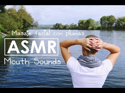 ASMR (Español) MASAJE FACIAL CON PLUMAS MOUTH SOUNDS