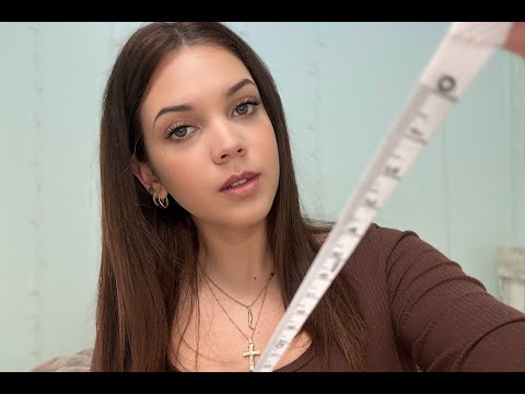 ASMR Measuring Your Face & Checking Your Skin🔦✨📏