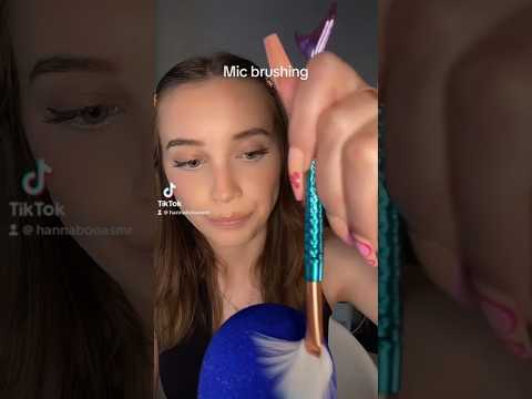 Mic brushing 😴 #asmr #asmrtriggers #sleep #relax #micbrushing