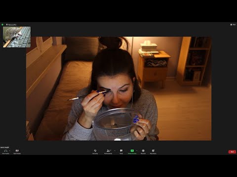 asmr | getting ready on zoom with you before online class (soft spoken)