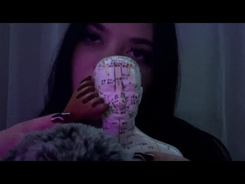 💉Acupuncture Doll Massage ASMR (Tapping + Mouth Sounds) 