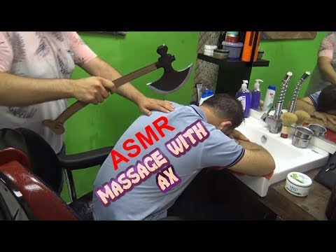 ASMR TURKISH BARBER MASSAGE=NECK CRACK=kafa masajı=depression,head,sleep,body,ear,ax,back massage