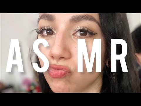ASMR COMIENDO CHICLE PONIÉNDOME PESTAÑAS