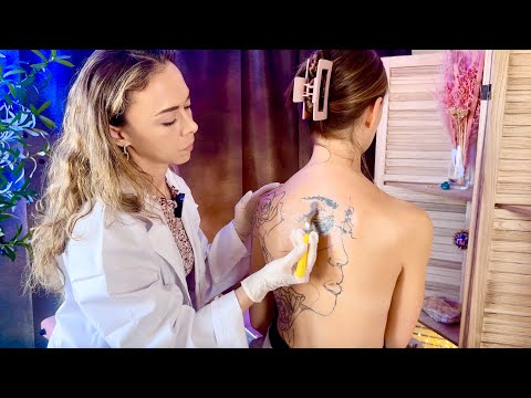 ASMR 4 HOUR Back Tingles [Real Person] | Back Measurements, Chiropractic Massage, Sensory Tests