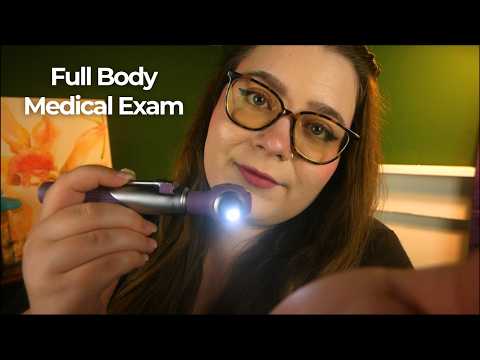 Nurse Practitioner Full Body Medical Exam (Palpation, Follow the Light, Stethoscope) 🩺 ASMR Roleplay
