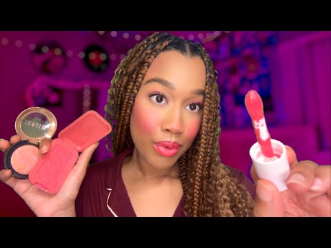 ASMR Girl With Blush Blindness Does Your Make-up at a Sleepover 💄😴 ASMR Make-up Application