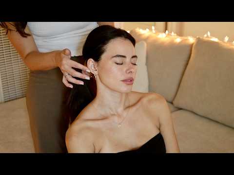 ASMR | Gentle Hair Play & Brushing, Scratching, Face Tracing, Head Massage with Amanda (No Talking)