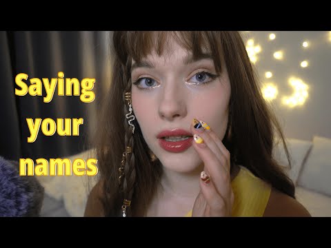 ASMR IF I SAY YOUR NAME YOU'RE ALLOWED TO SLEEP whispering your names