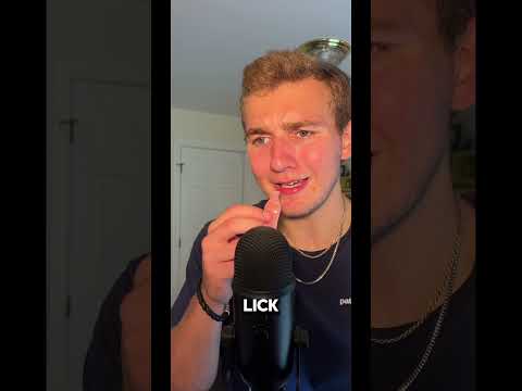 Eating wax candy asmr