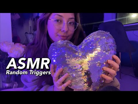 ASMR random triggers 💜 | Whispered