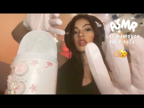 ASMR Te toco la carita para que te duermas y te relajes😴