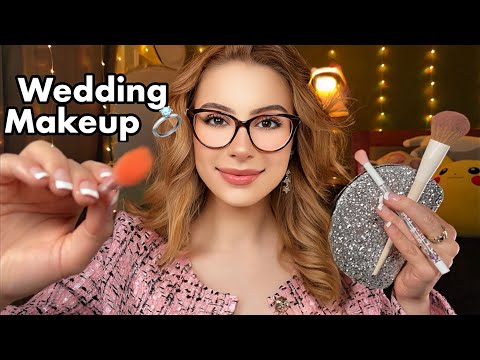 ASMR Doing Your WEDDING Makeup 💍 You're GETTING MARRIED 💍 Personal Attention For SLEEP 😴