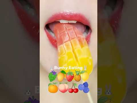 Amsr Fruits Jelly Eating Sounds 과일 젤리 이모지 먹방 Mukbang