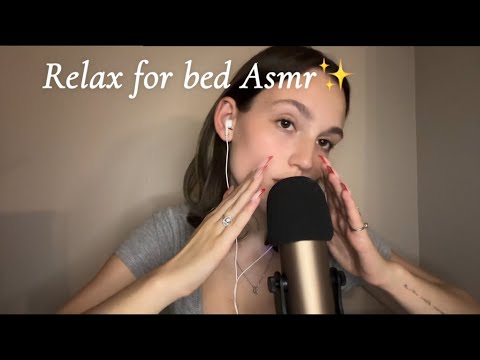 Asmr| positive thoughts for bed✨(letting go of stress)