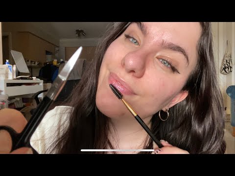 ASMR Eyebrow Plucking and Tweezing Spa Roleplay